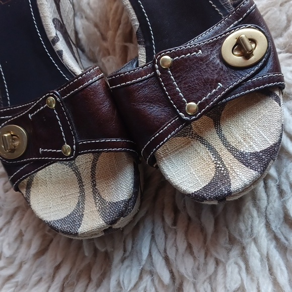 Coach wedge  sandals - Picture 2 of 16